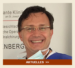 Herr Dr. med. Dr. med. dent. Rosenberger ist seit über 20 Jahren als Arzt und seit über 13 Jahren als Zahnarzt tätig. Zu den Behandlungsschwerpunkten zählen: Implantologie, Mund-, Kiefer- und Gesichtschirurgie, Plastisch-ästhetische Gesichtsbehandlung, Faltenbehandlung, Mesotherapie Schnarchbehandlung, Schlafapnoe, Parodontitistherapie